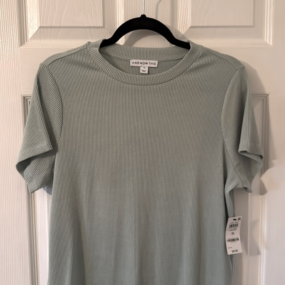 And Now This Crewneck Ribbed Tee - NWT!